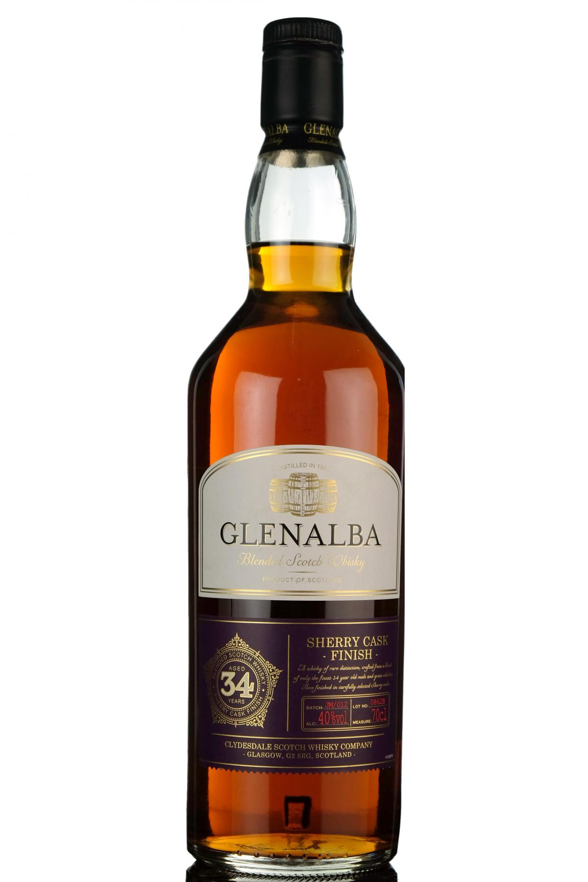 Glenalba 34 Year Old - Sherry Cask