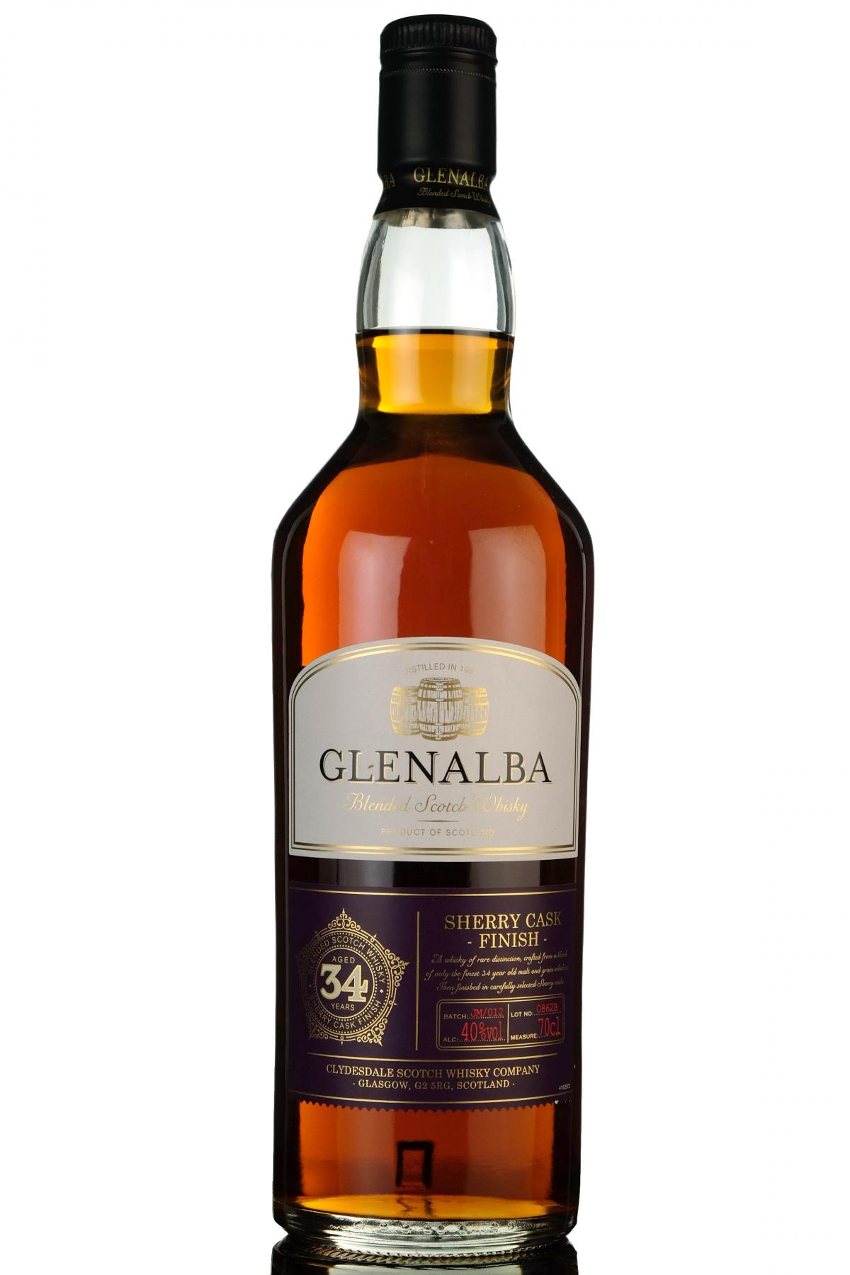 Glenalba 34 Year Old - Sherry Cask