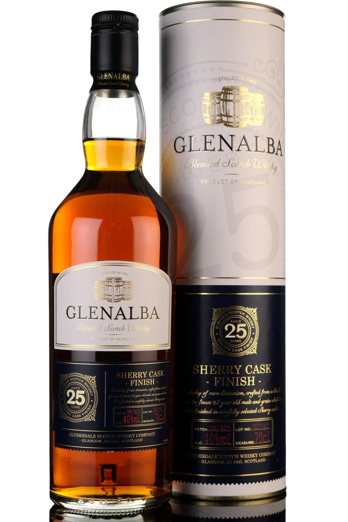 Glenalba 25 Year Old - Sherry Cask