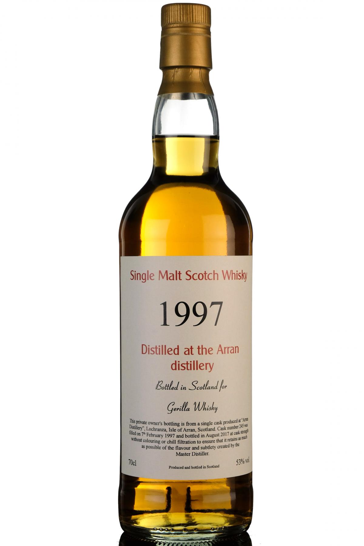 Arran 1997-2017 - Private Bottling - Cask 245