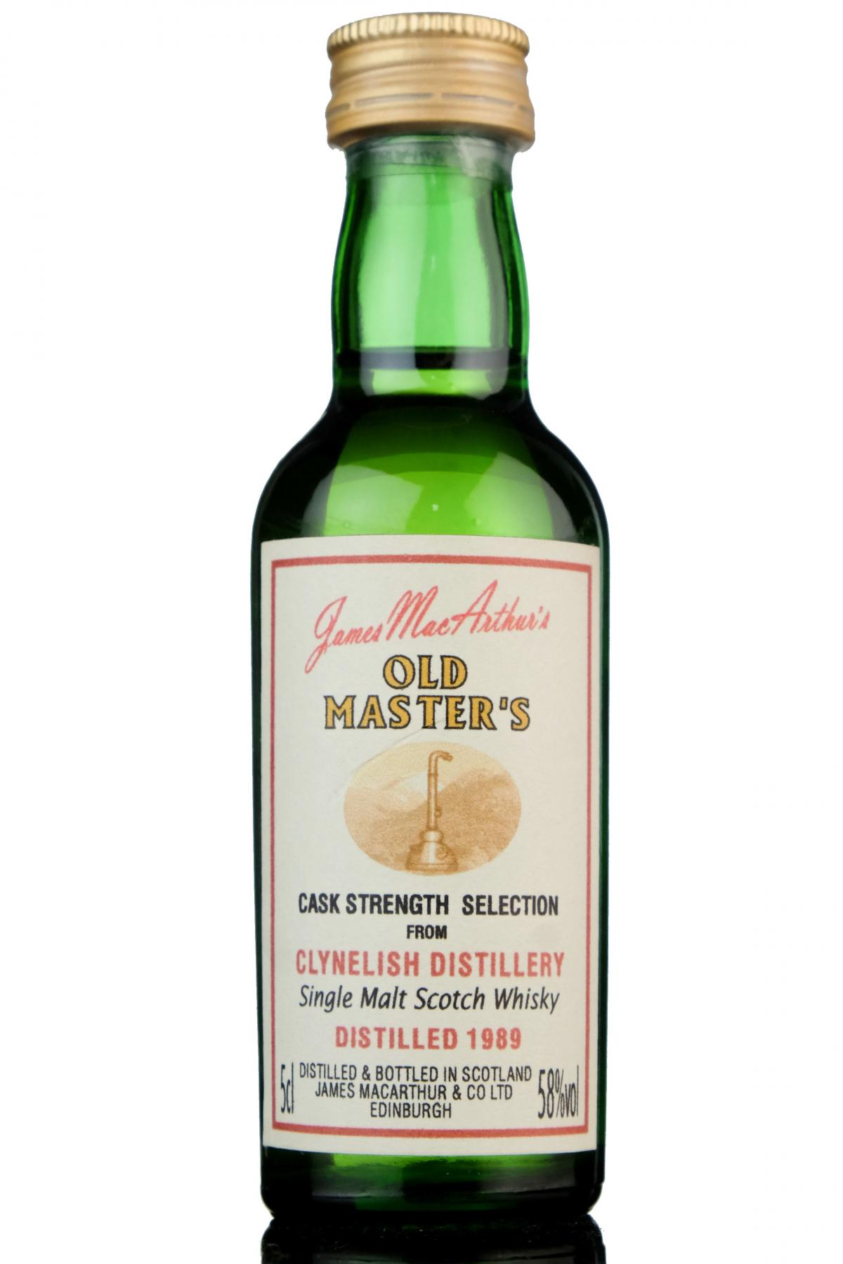 Clynelish 1989 - James MacArthur - Old Masters Miniature