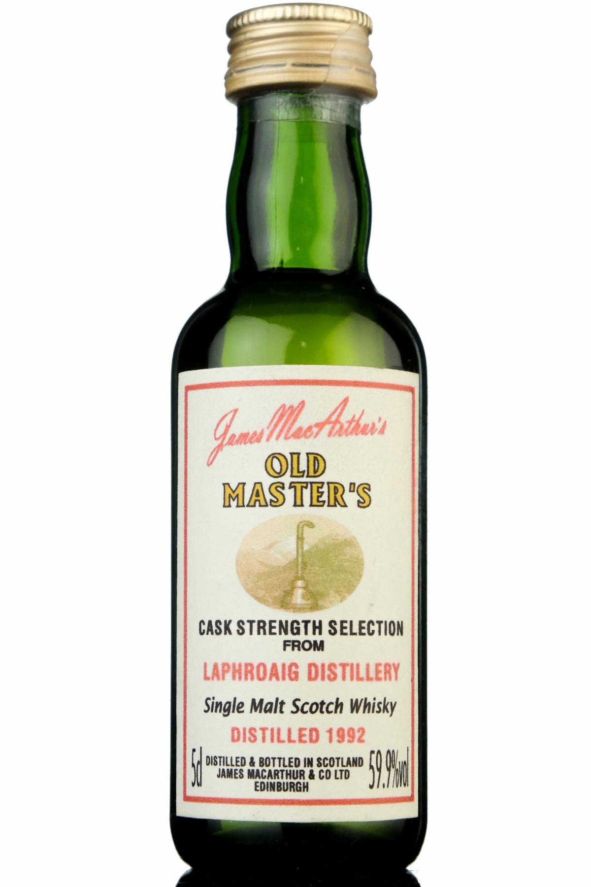 Laphroaig 1992 - James MacArthur - Old Masters Miniature