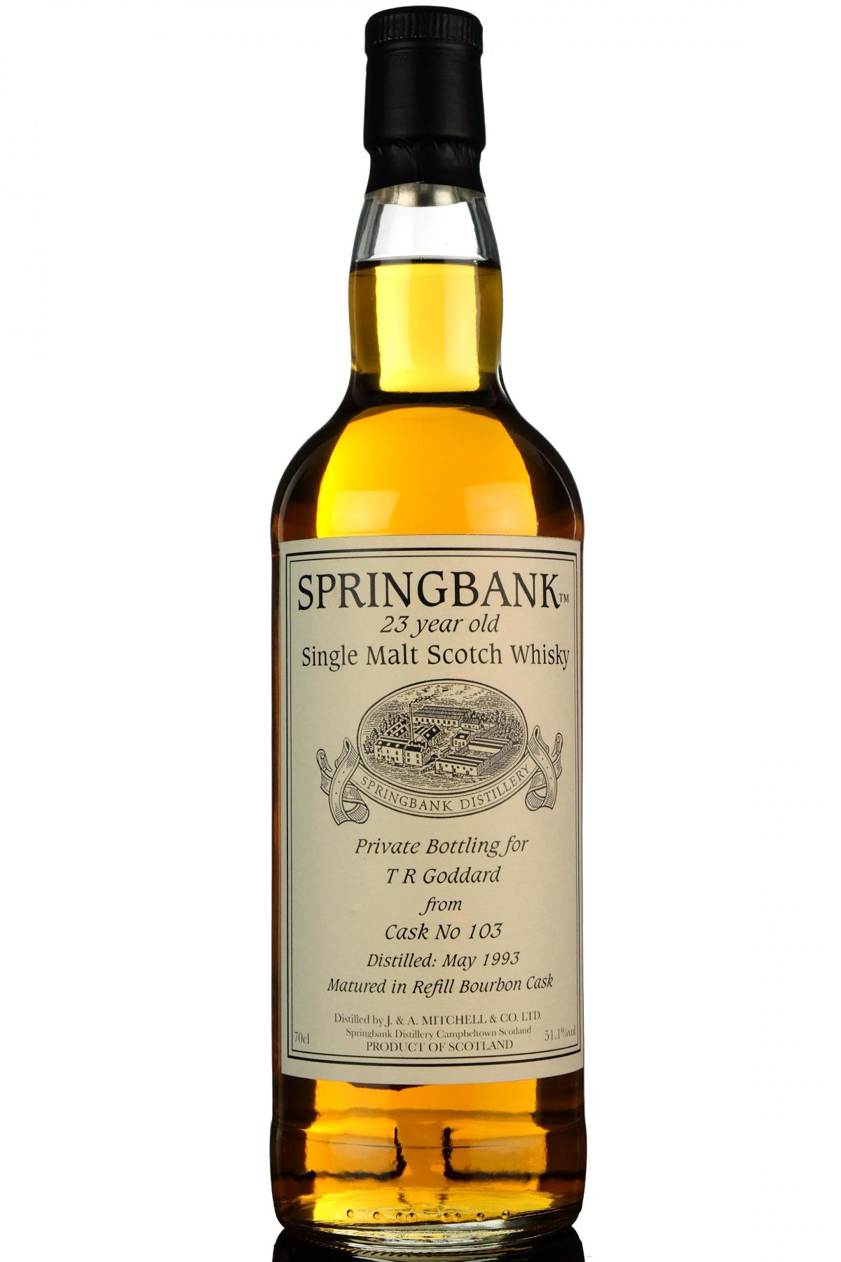 Springbank 1993 - 23 Year Old - Custom Private Bottling - Single Cask 103