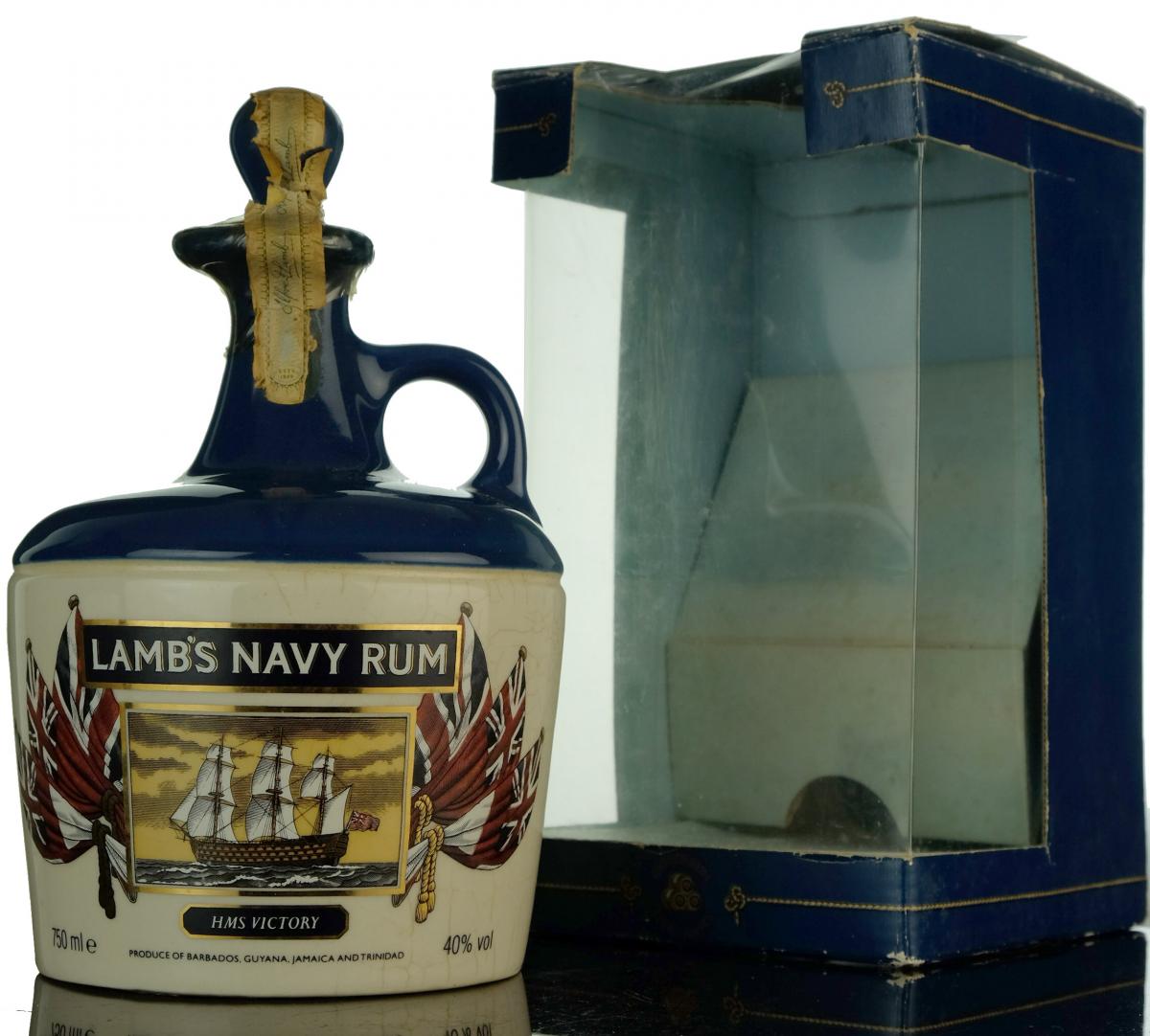 Lambs Navy Rum - HMS Warrior Ceramic- 1980s