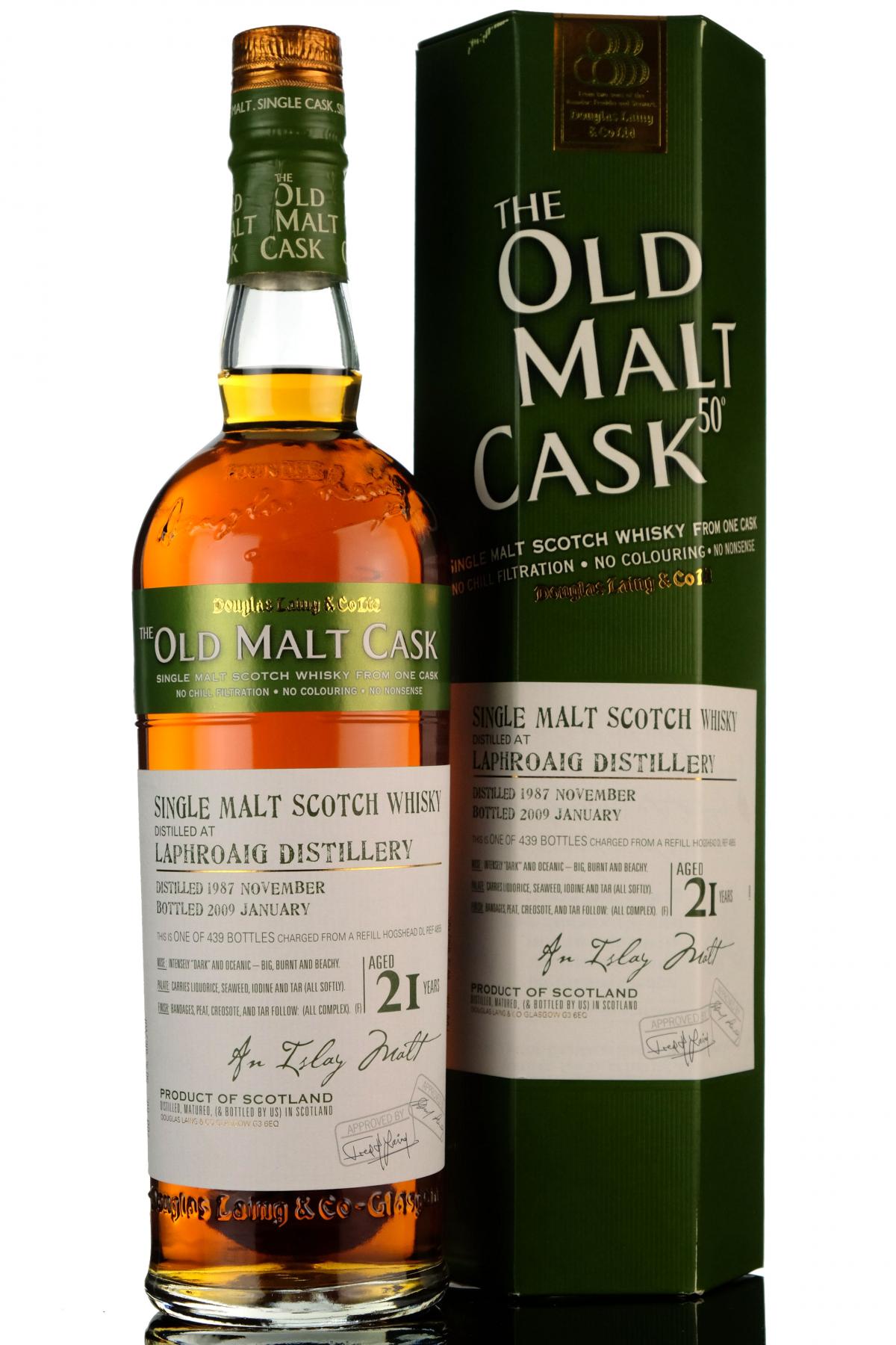 Laphroaig 1987-2009 - 21 Year Old - Douglas Laing - Old Malt Cask