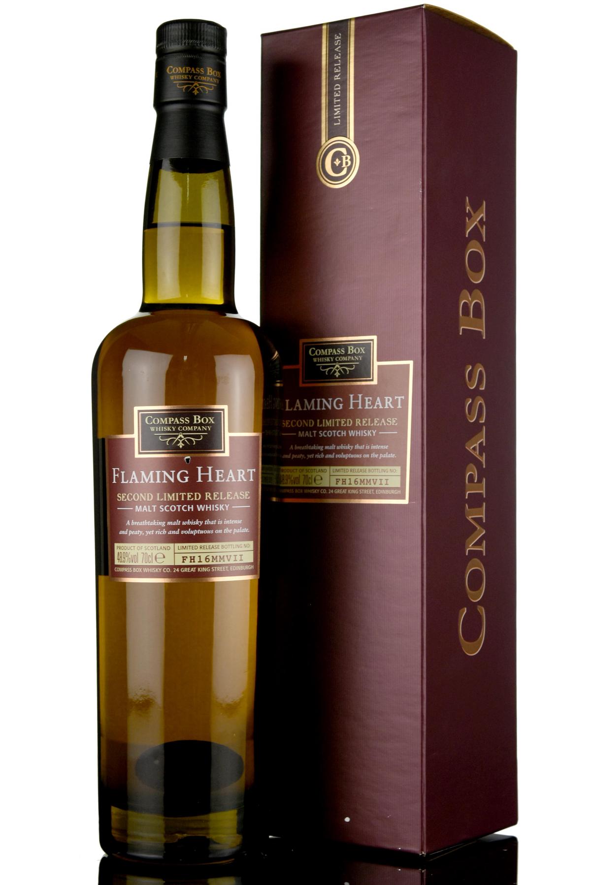 Compass Box Flaming Heart Second Limited Release Bottled 2007