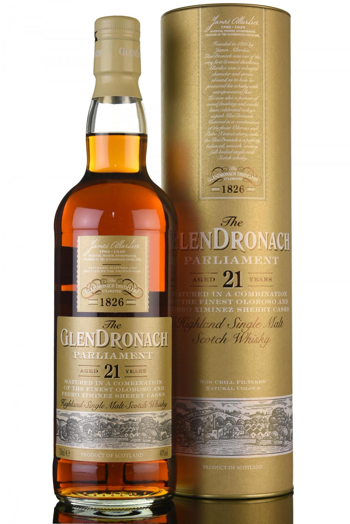 Glendronach 21 Year Old - Parliament