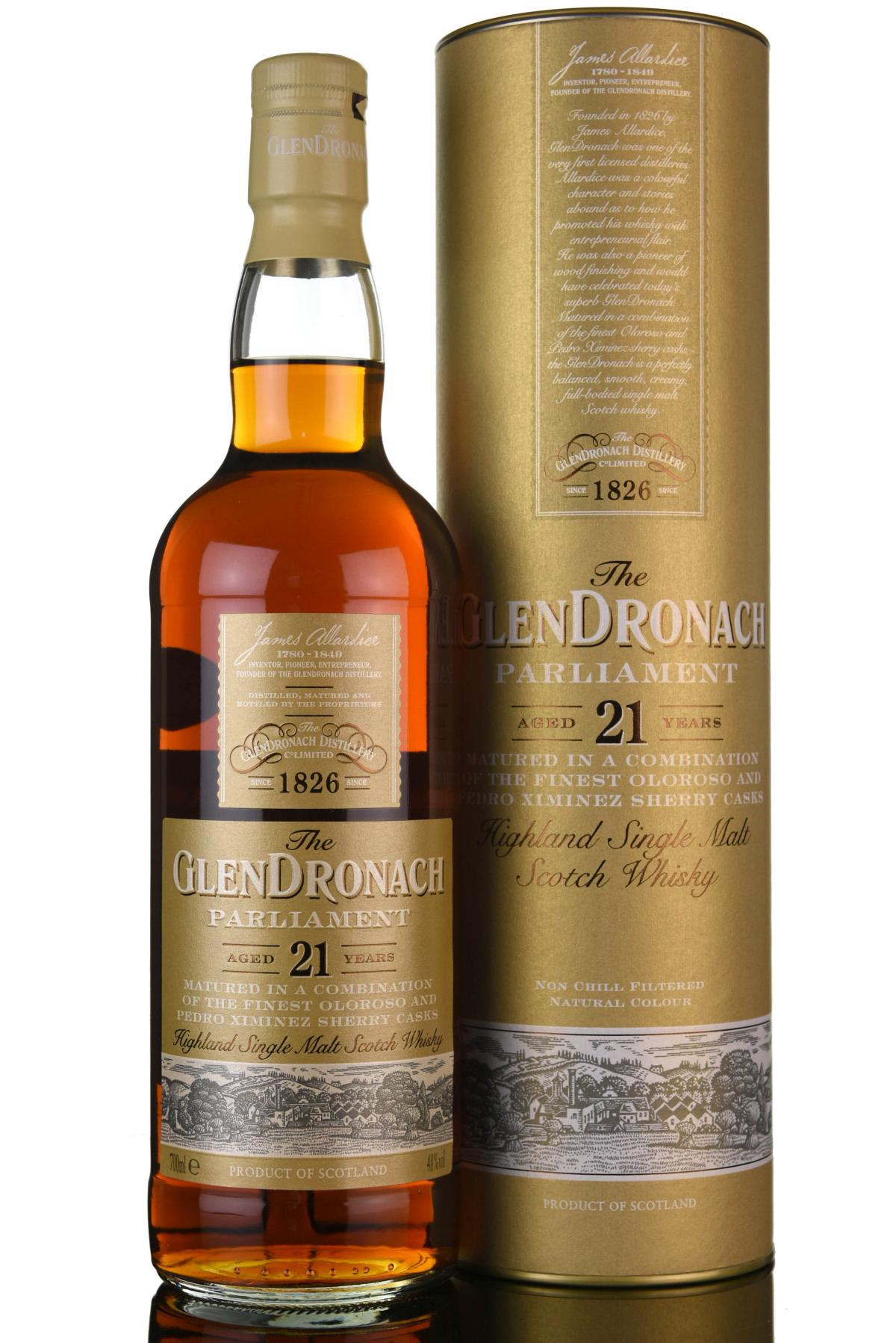 Glendronach 21 Year Old - Parliament