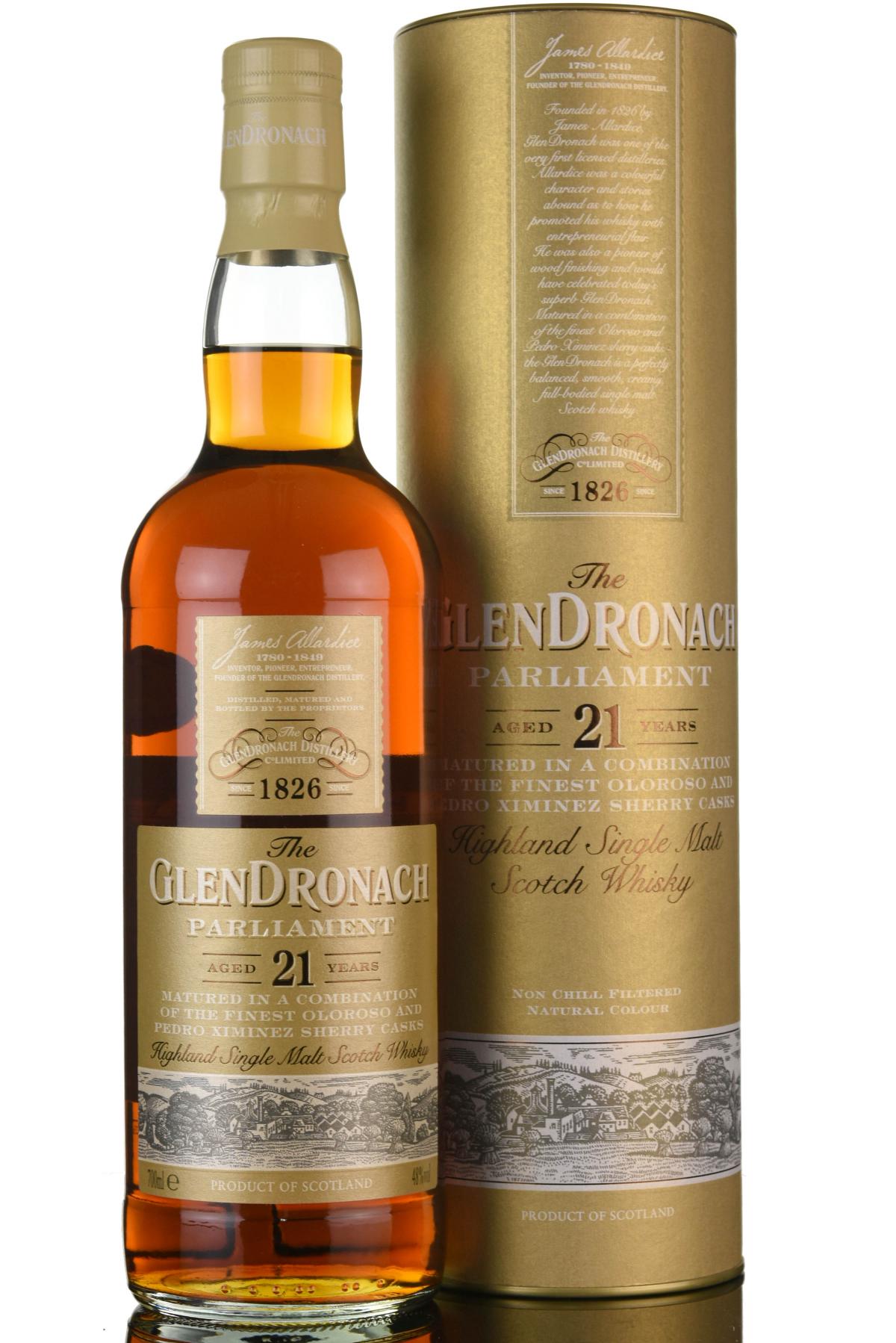 Glendronach 21 Year Old - Parliament