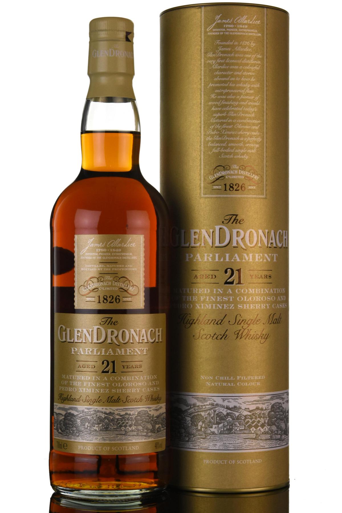 Glendronach 21 Year Old - Parliament