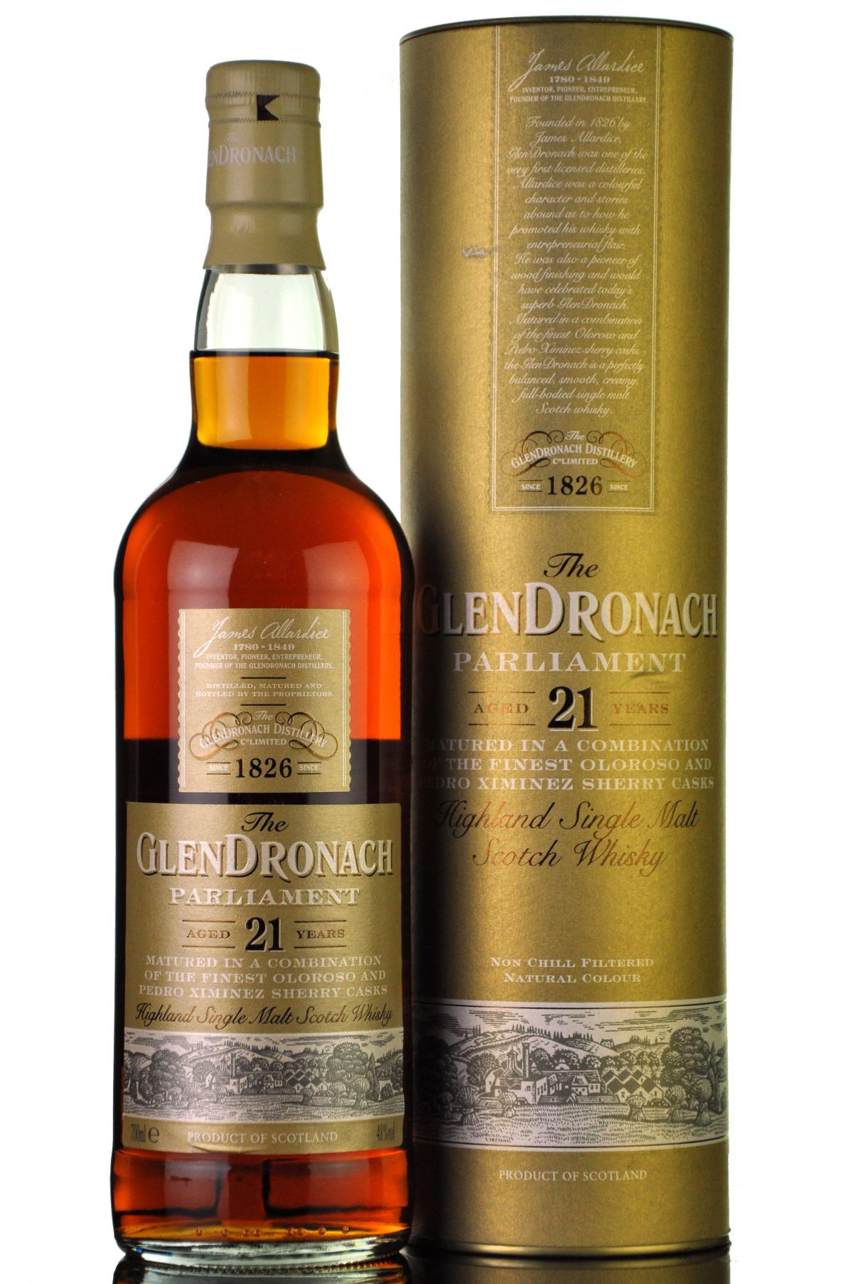 Glendronach 21 Year Old - Parliament