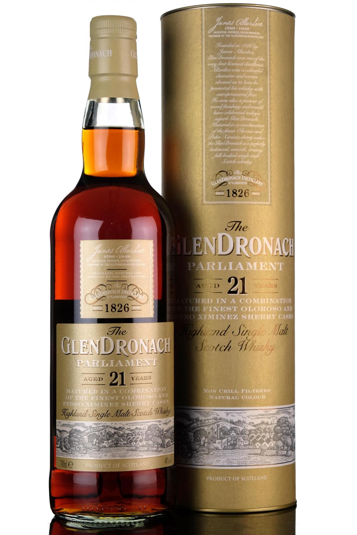 Glendronach 21 Year Old - Parliament