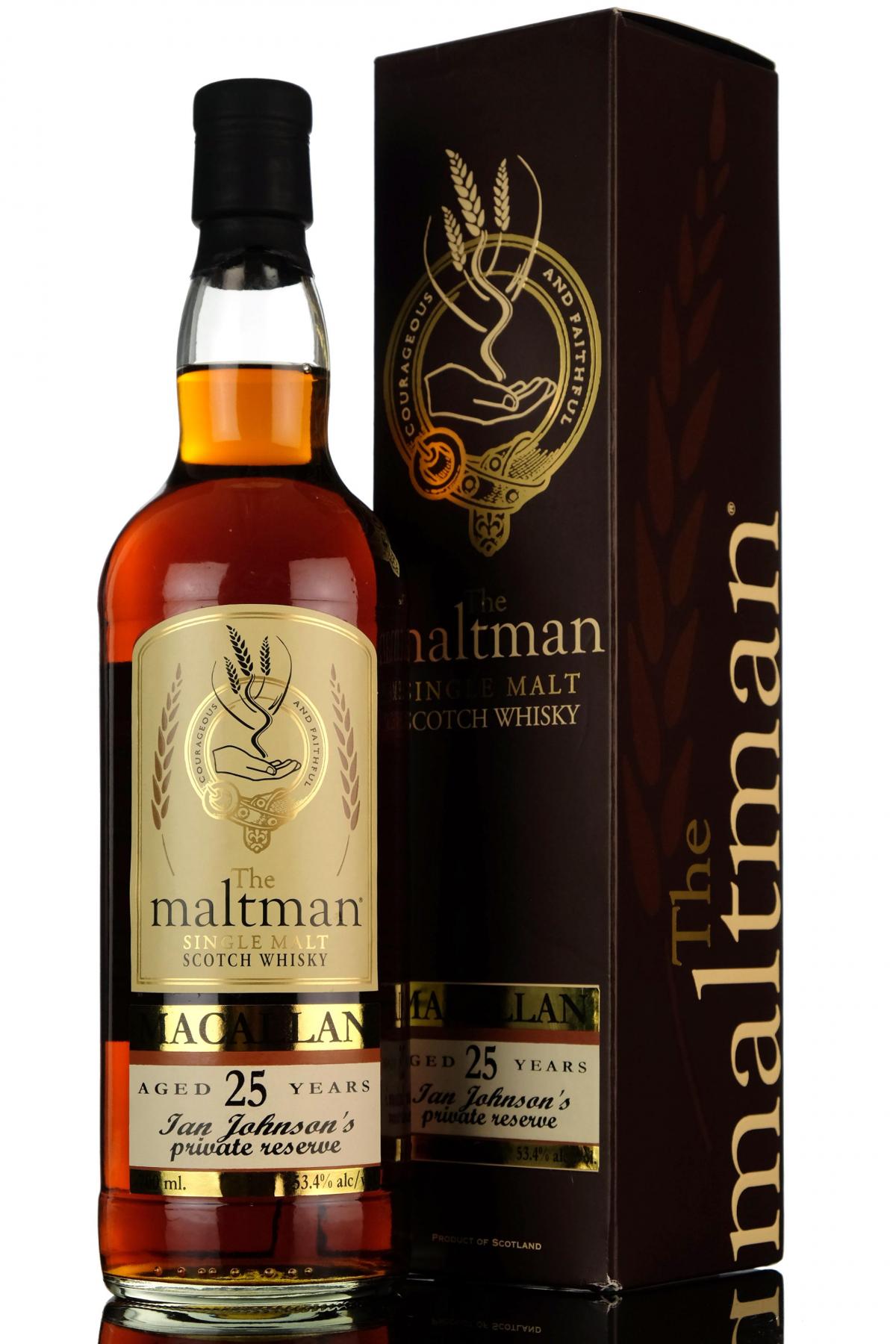 Macallan 25 Year Old  The Maltman  Single Oloroso Sherry Cask