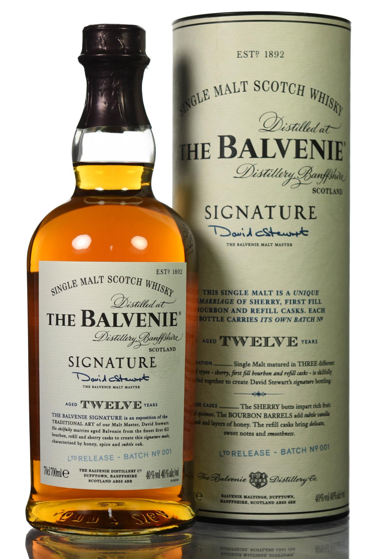 Balvenie 12 Year Old - Signature - Batch 1 - 2007 Release