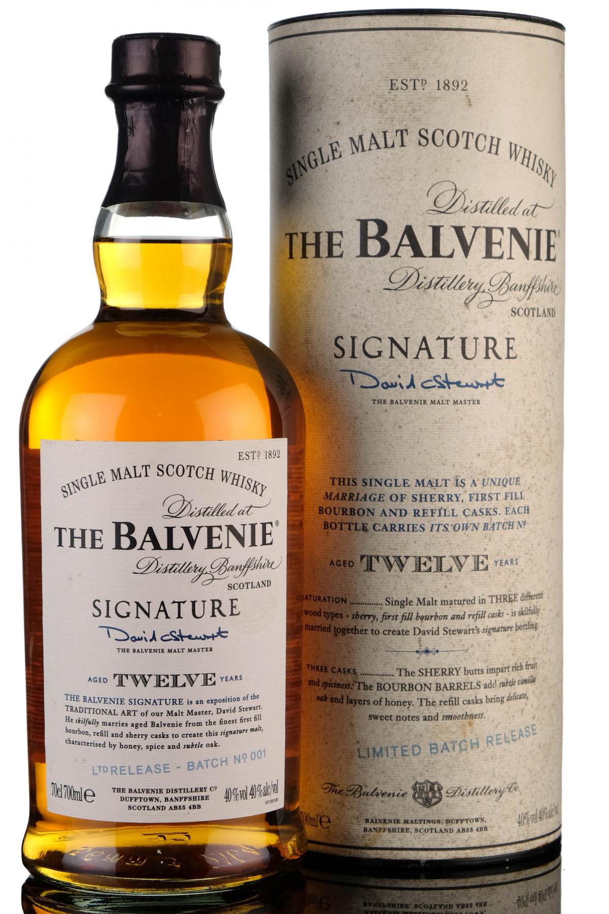 Balvenie 12 Year Old - Signature - Batch 1 - 2007 Release