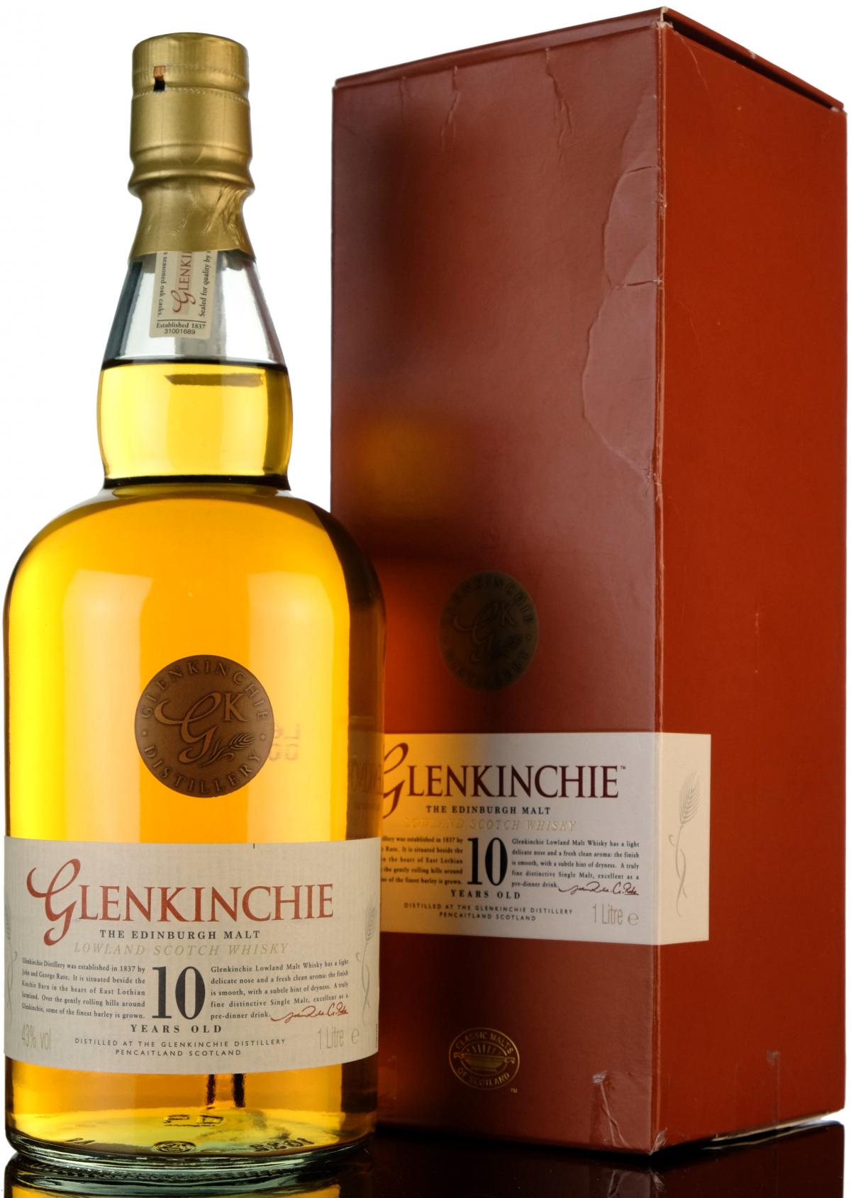 Glenkinchie 10 Year Old - 1 Litre
