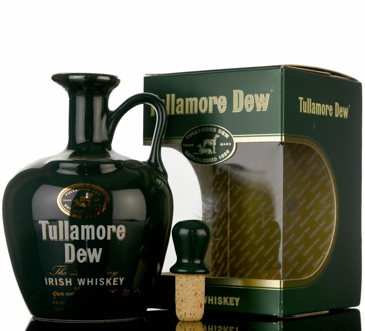Tullamore Dew Irish Whiskey - Ceramic Decanter