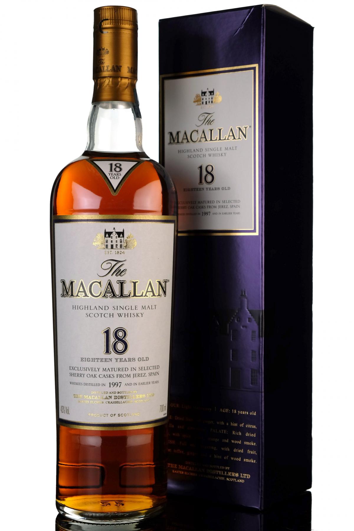 Macallan 1997 - 18 Year Old