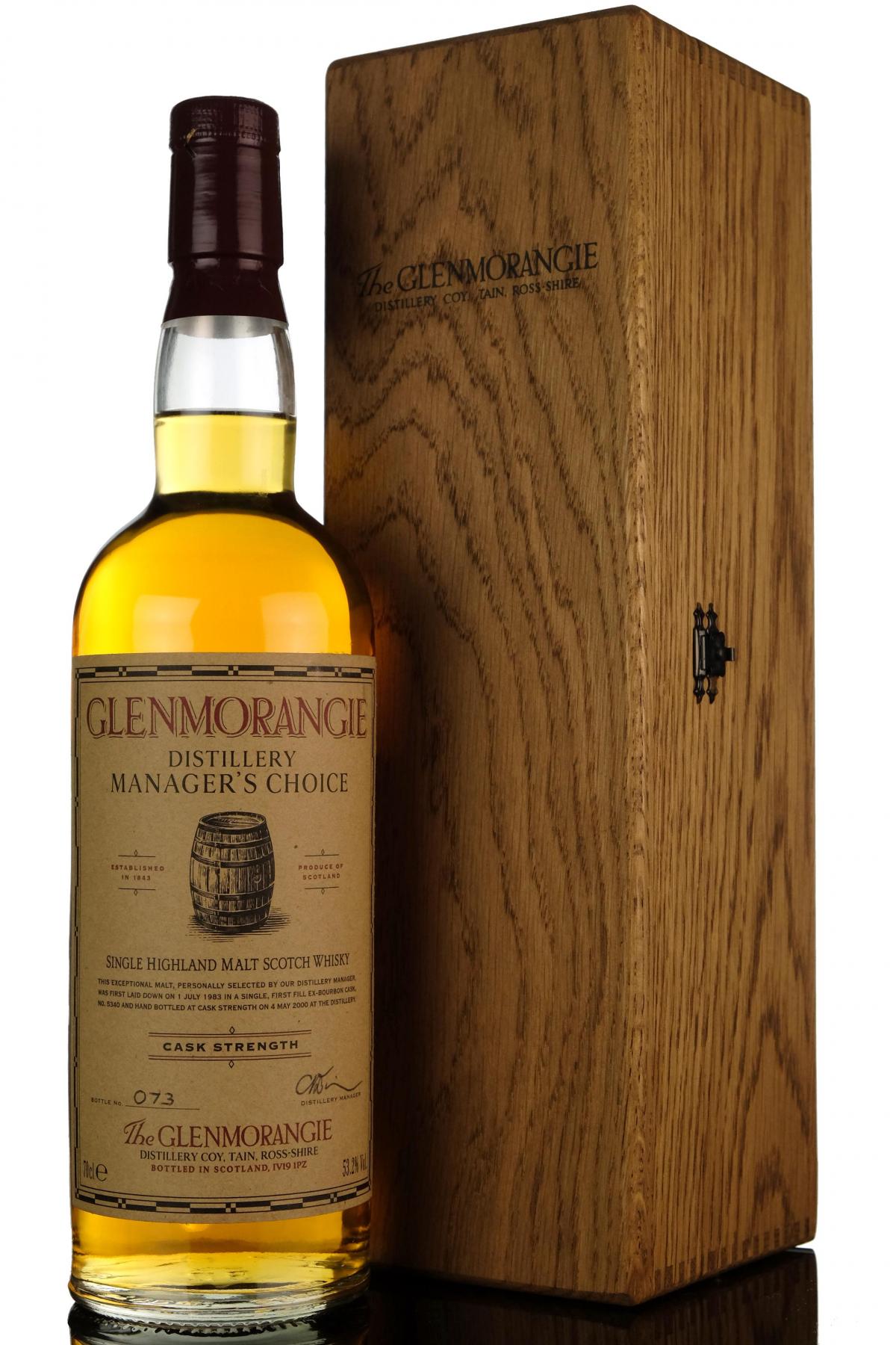 Glenmorangie 1983-2000 - Managers Choice - Single Cask 5340