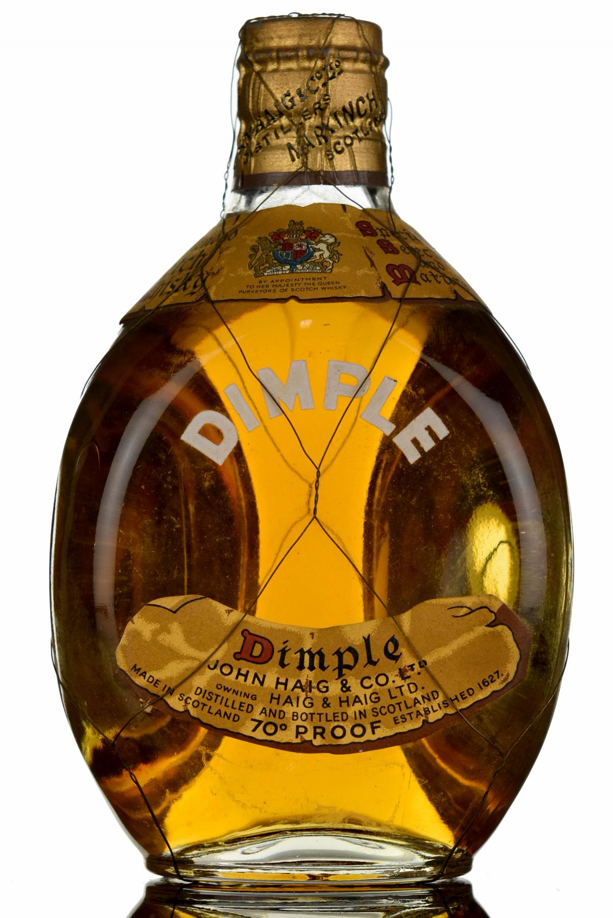 Haigs Dimple - 1950s - Half Bottle