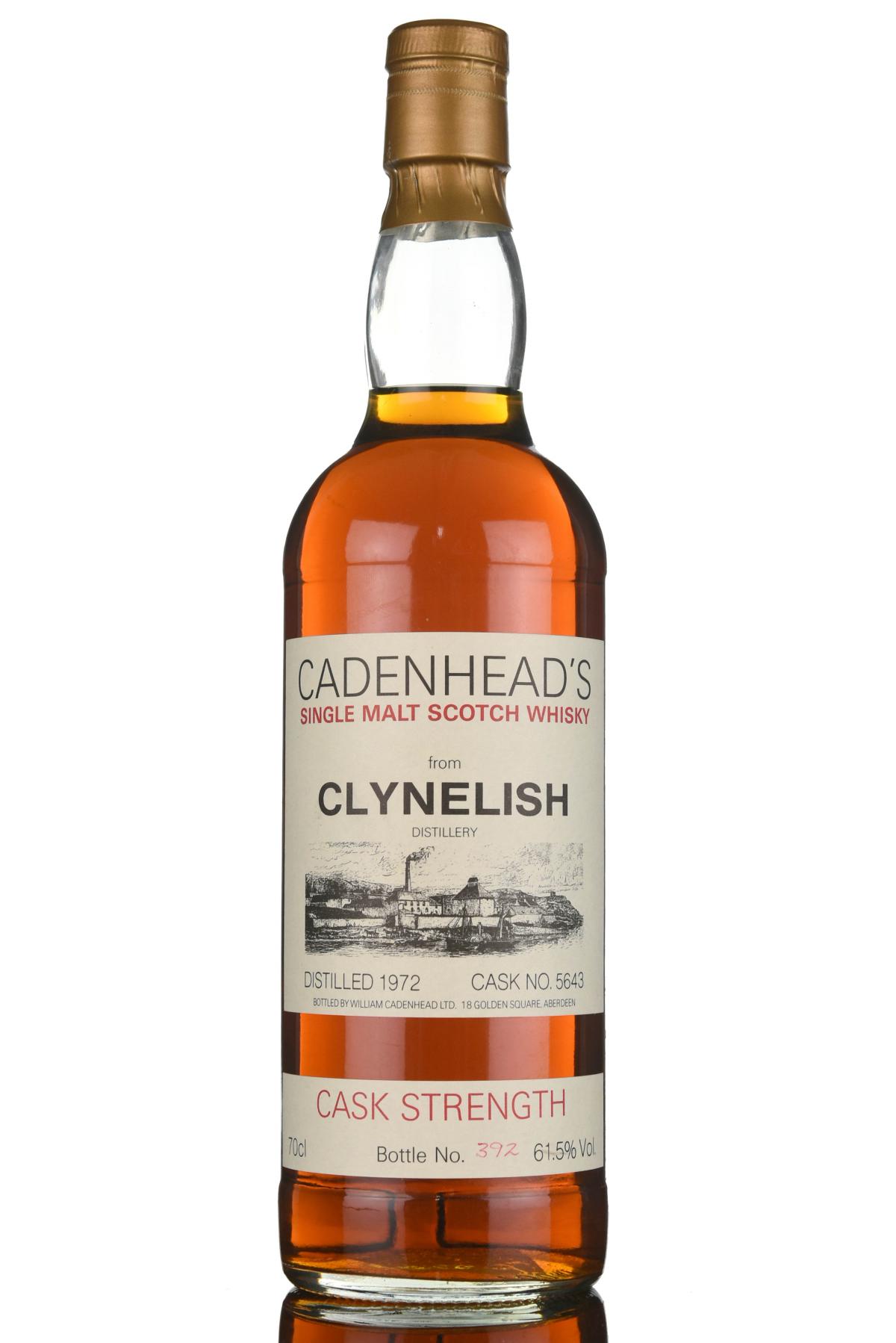 Clynelish 1972 - Cadenheads Cask Strength 5643