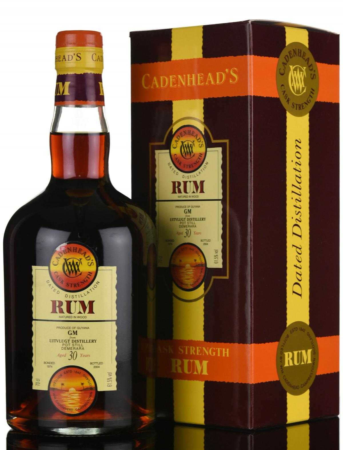 Uitvlugt 1974-2004 - 30 Year Old - Cask Strength - Cadenheads Rum