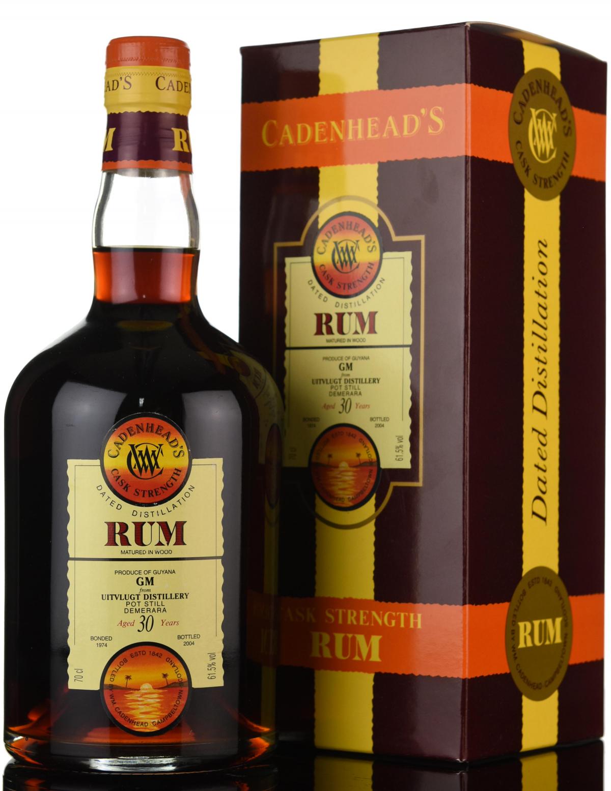 Uitvlugt 1974-2004 - 30 Year Old - Cask Strength - Cadenheads Rum