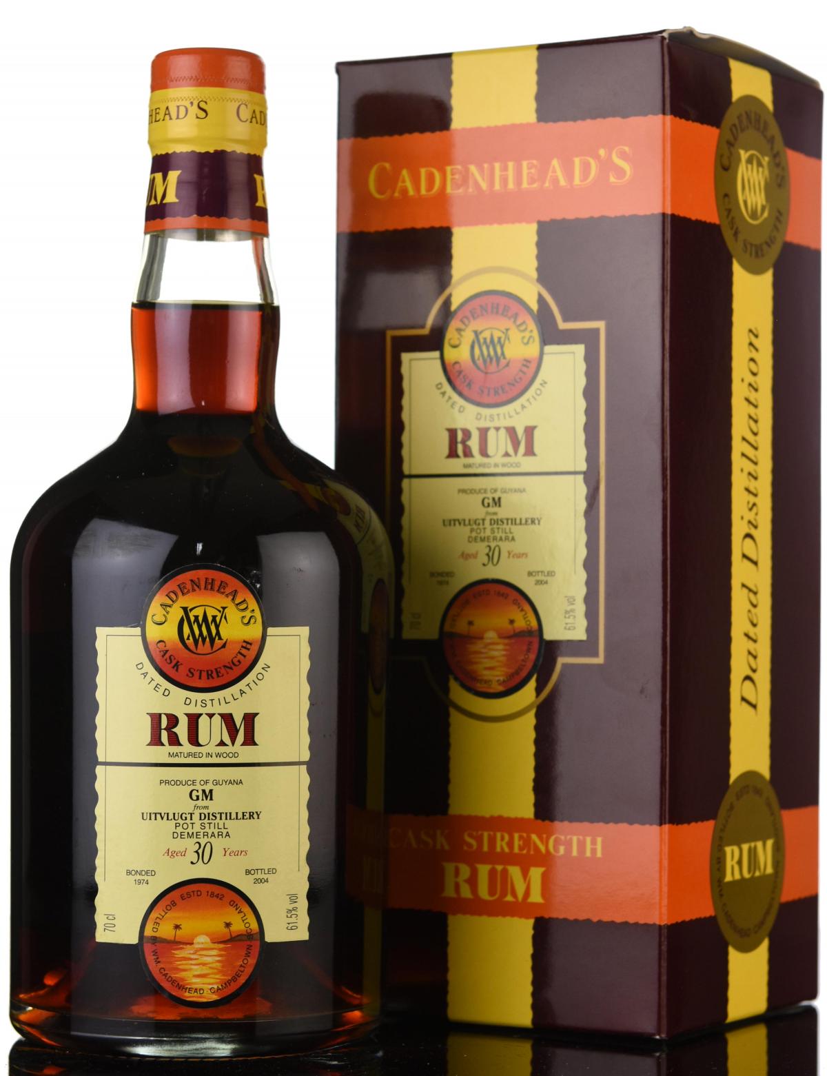 Uitvlugt 1974-2004 - 30 Year Old - Cask Strength - Cadenheads Rum