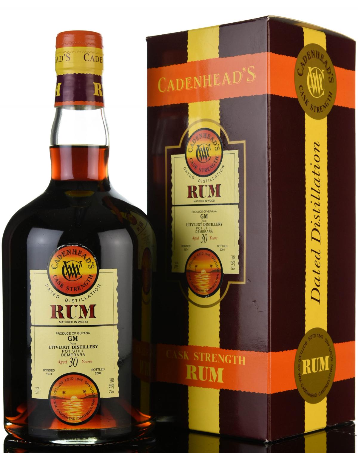 Uitvlugt 1974-2004 - 30 Year Old - Cask Strength - Cadenheads Rum