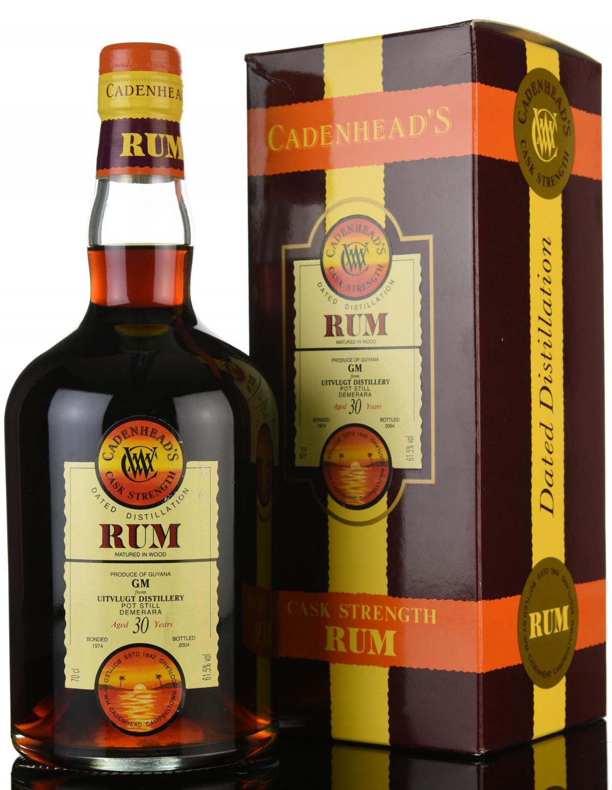 Uitvlugt 1974-2004 - 30 Year Old - Cask Strength - Cadenheads Rum