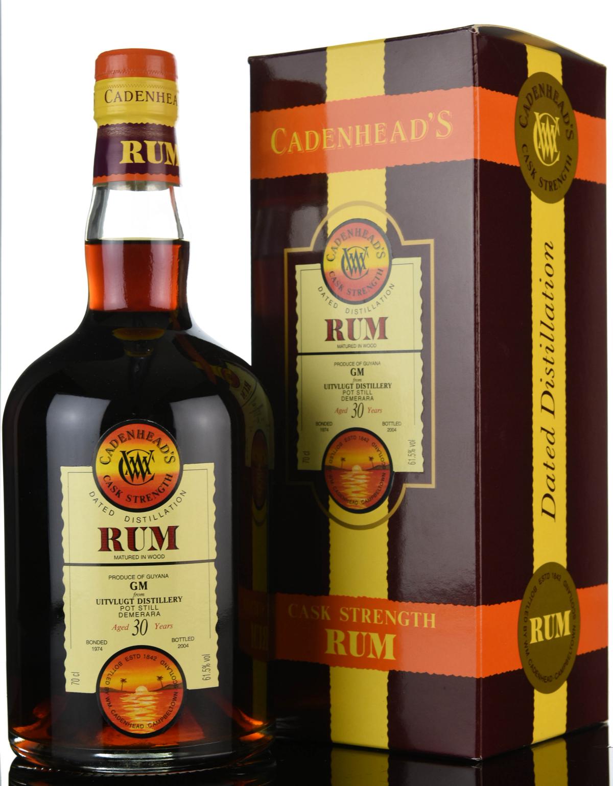 Uitvlugt 1974-2004 - 30 Year Old - Cask Strength - Cadenheads Rum