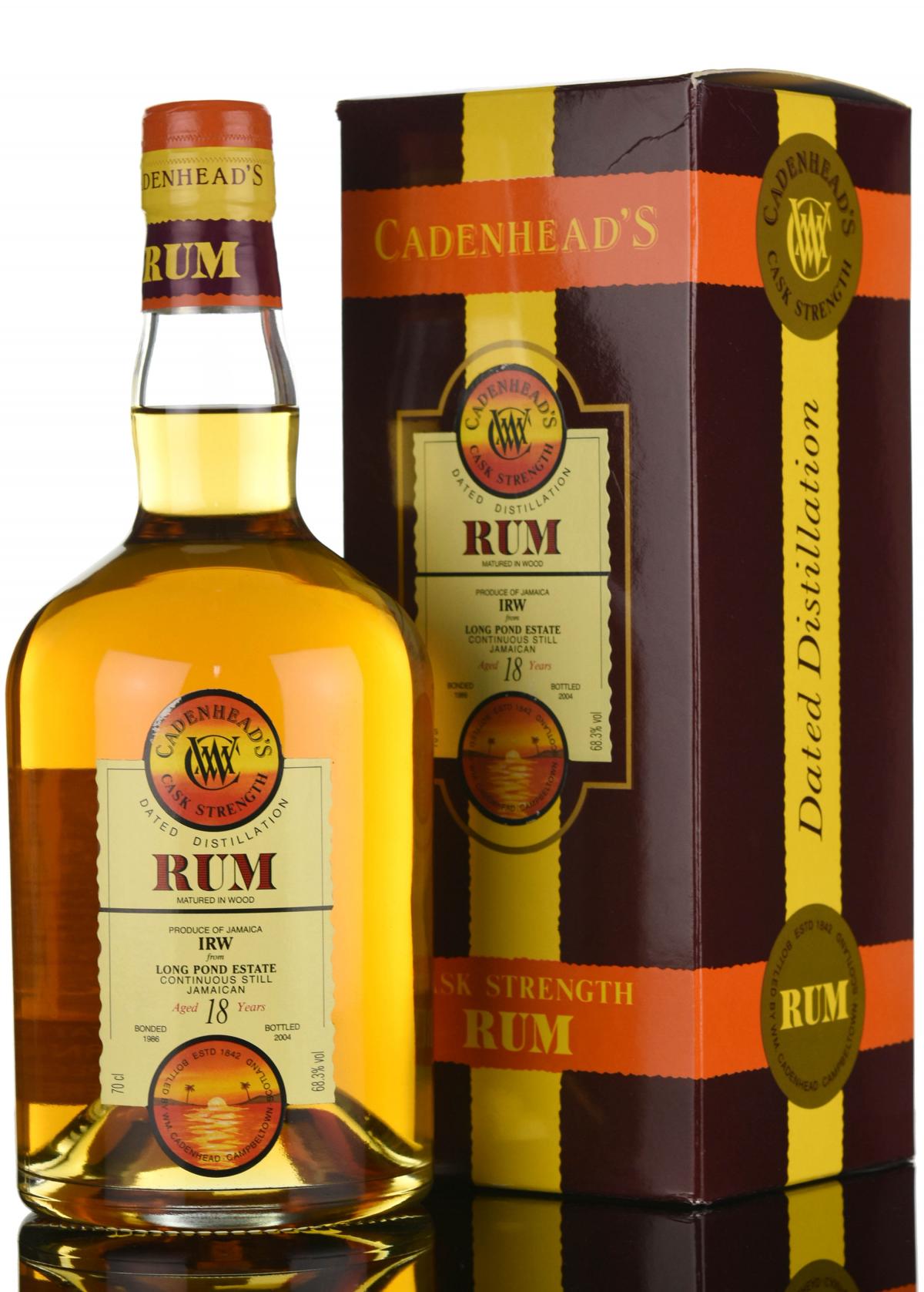 Long Pond Estate 1986-2004 - 18 Year Old - Cask Strength - Cadenheads Rum