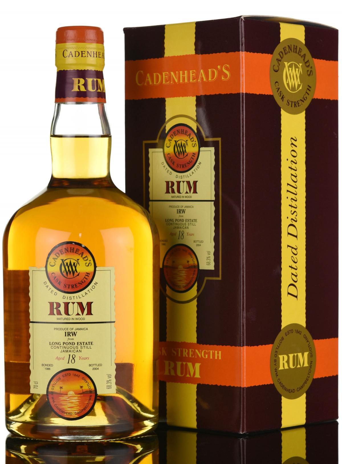 Long Pond Estate 1986-2004 - 18 Year Old - Cask Strength - Cadenheads Rum