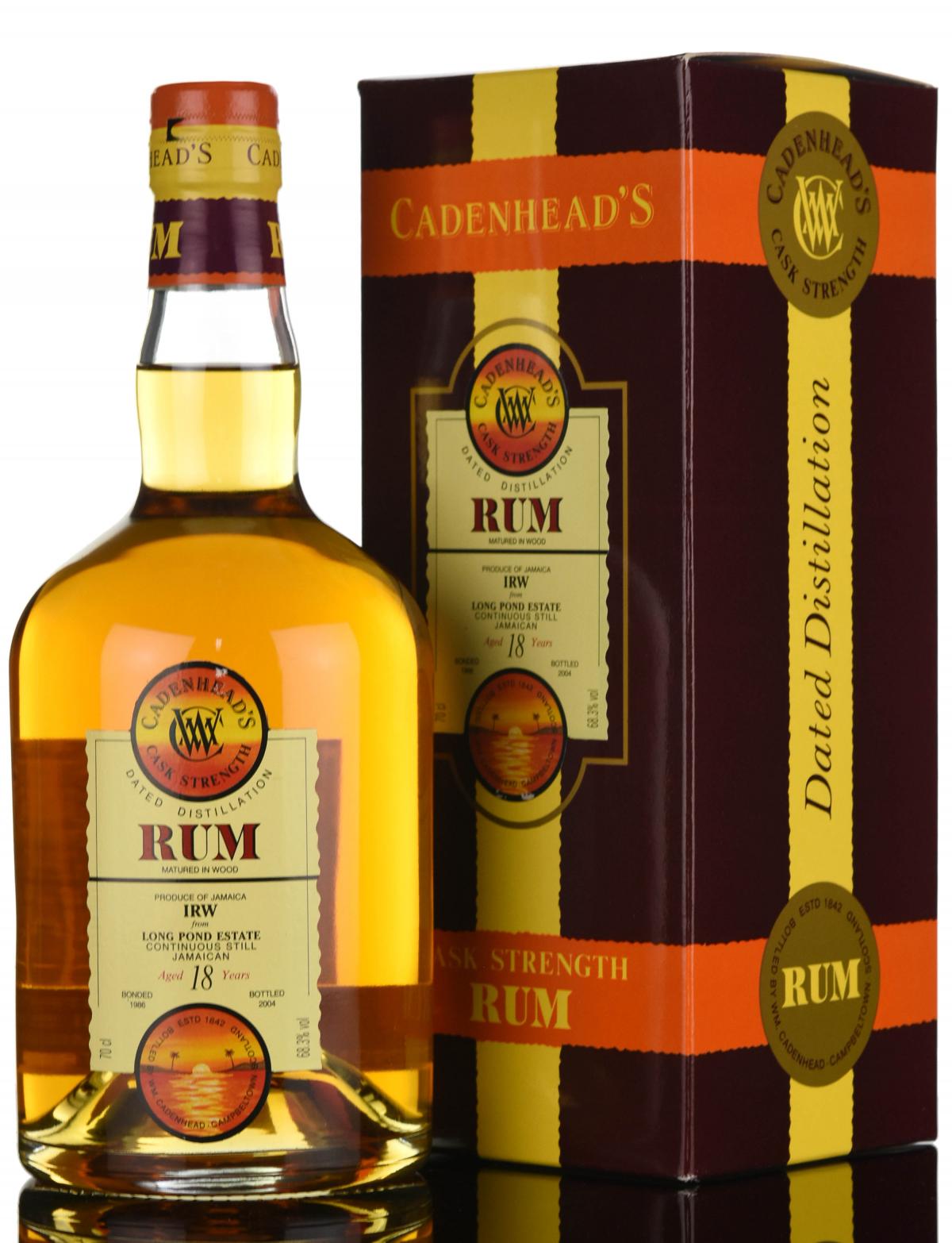 Long Pond Estate 1986-2004 - 18 Year Old - Cask Strength - Cadenheads Rum