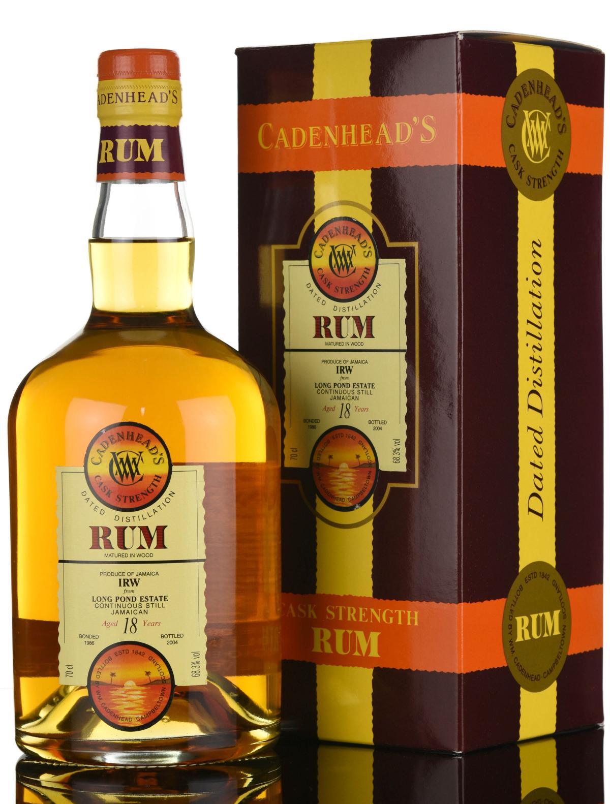 Long Pond Estate 1986-2004 - 18 Year Old - Cask Strength - Cadenheads Rum