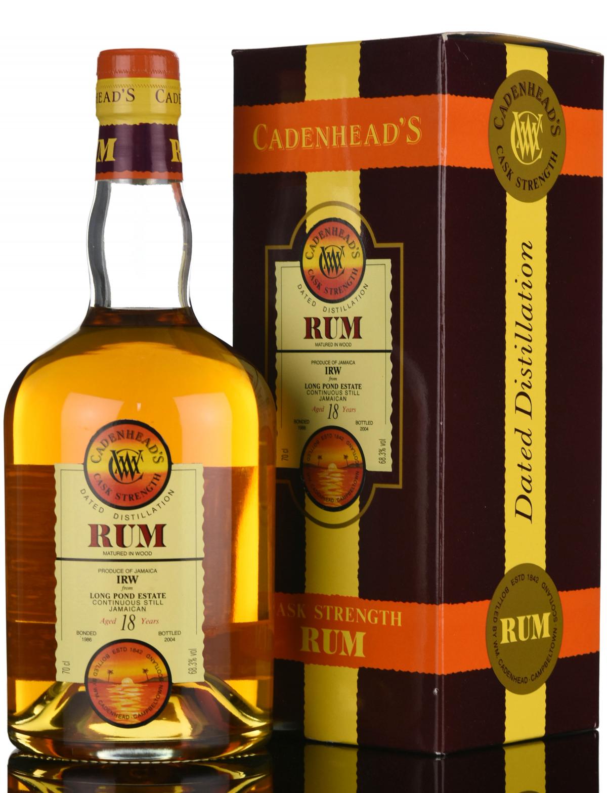 Long Pond Estate 1986-2004 - 18 Year Old - Cask Strength - Cadenheads Rum