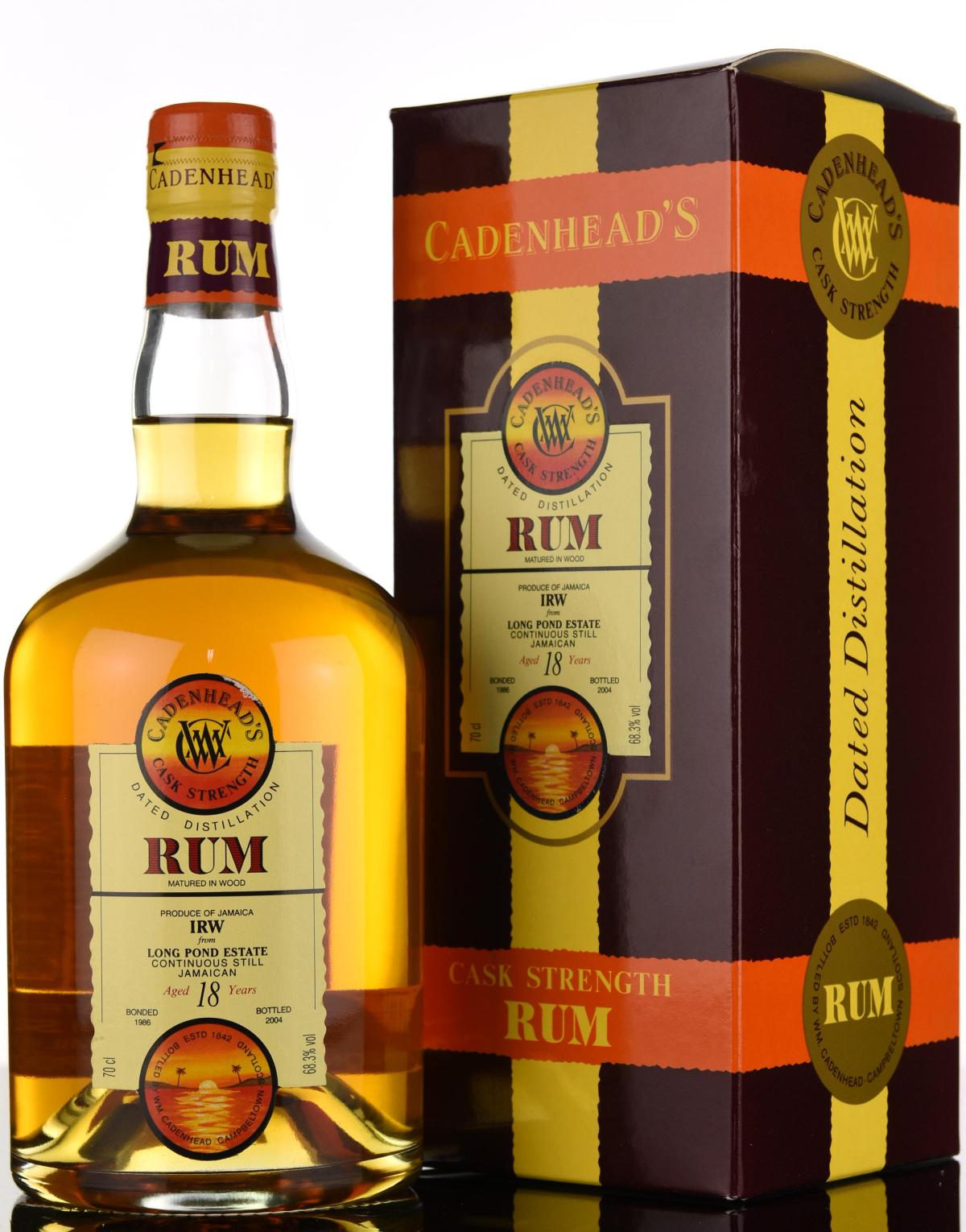 Long Pond Estate 1986-2004 - 18 Year Old - Cask Strength - Cadenheads Rum