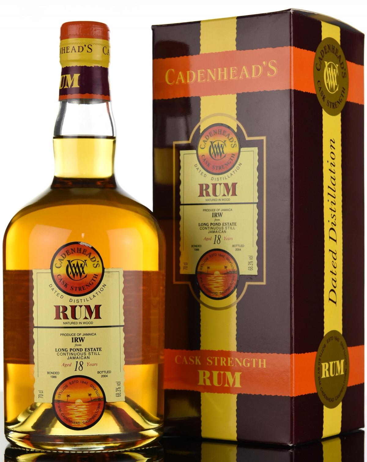 Long Pond Estate 1986-2004 - 18 Year Old - Cask Strength - Cadenheads Rum