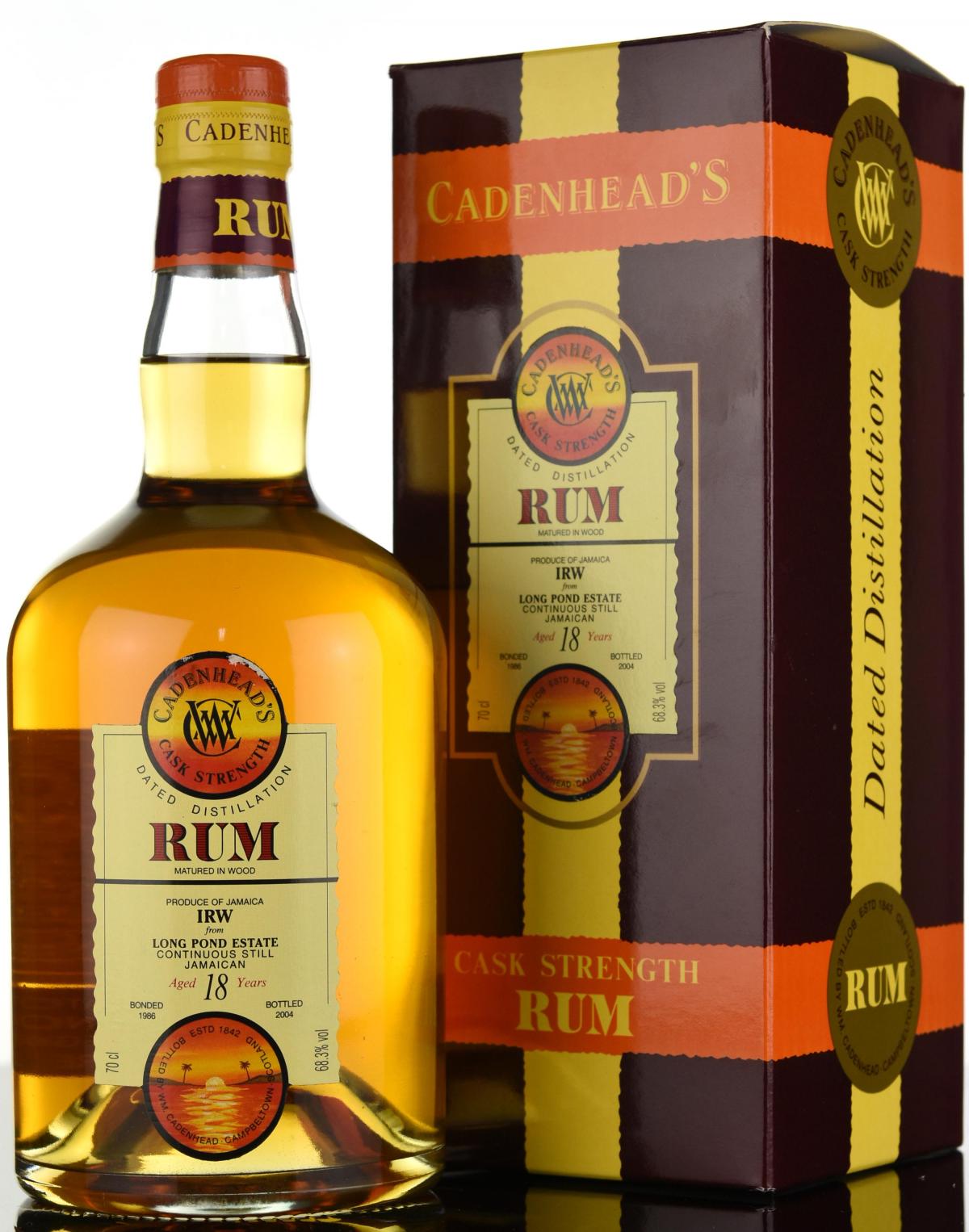Long Pond Estate 1986-2004 - 18 Year Old - Cask Strength - Cadenheads Rum