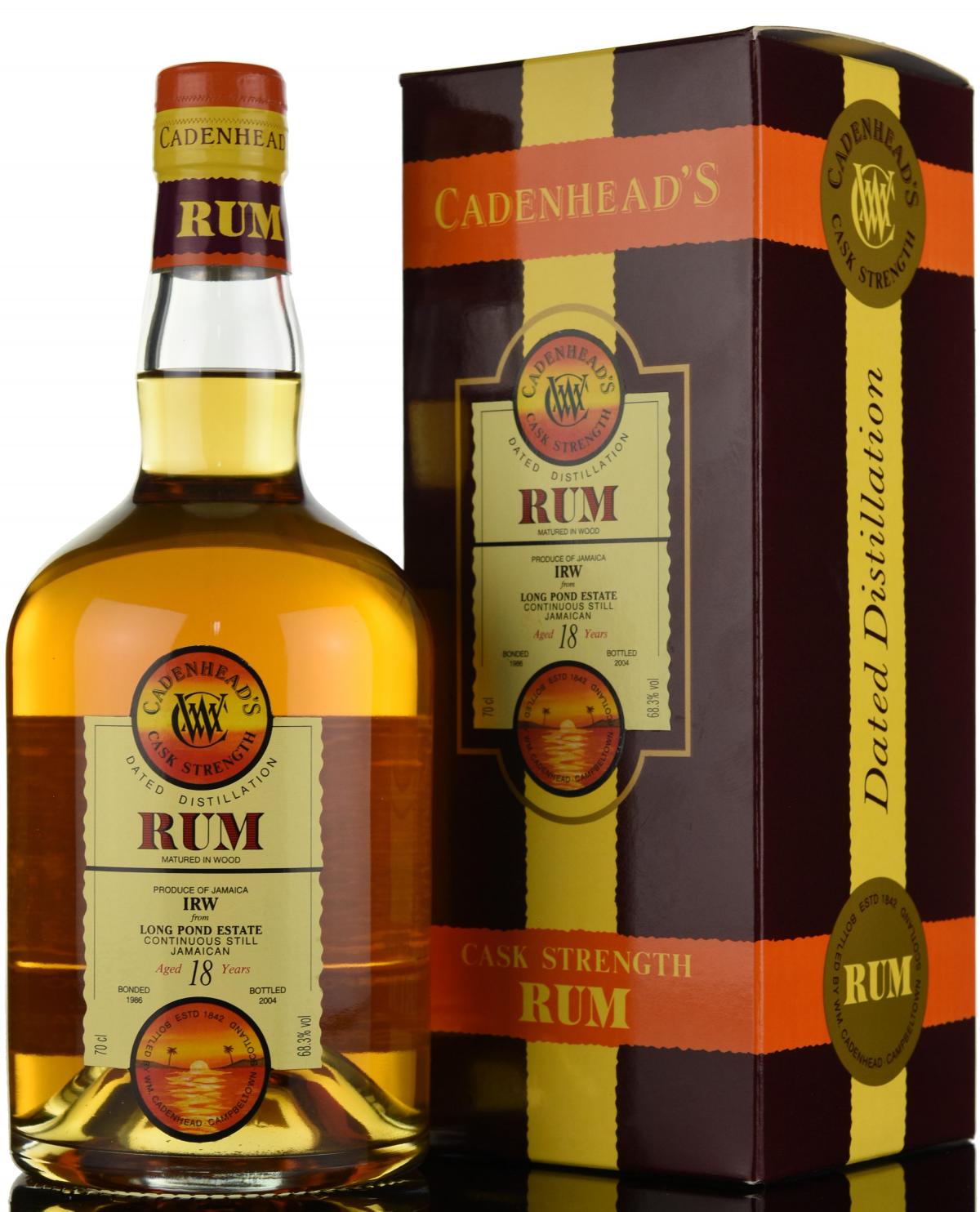 Long Pond Estate 1986-2004 - 18 Year Old - Cask Strength - Cadenheads Rum