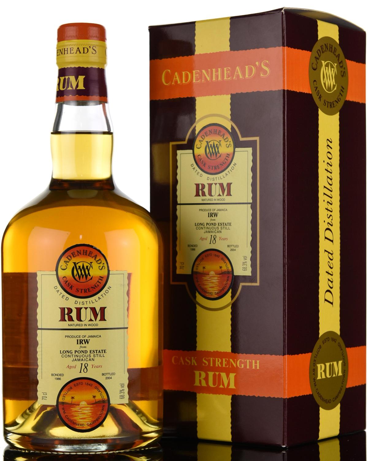Long Pond Estate 1986-2004 - 18 Year Old - Cask Strength - Cadenheads Rum