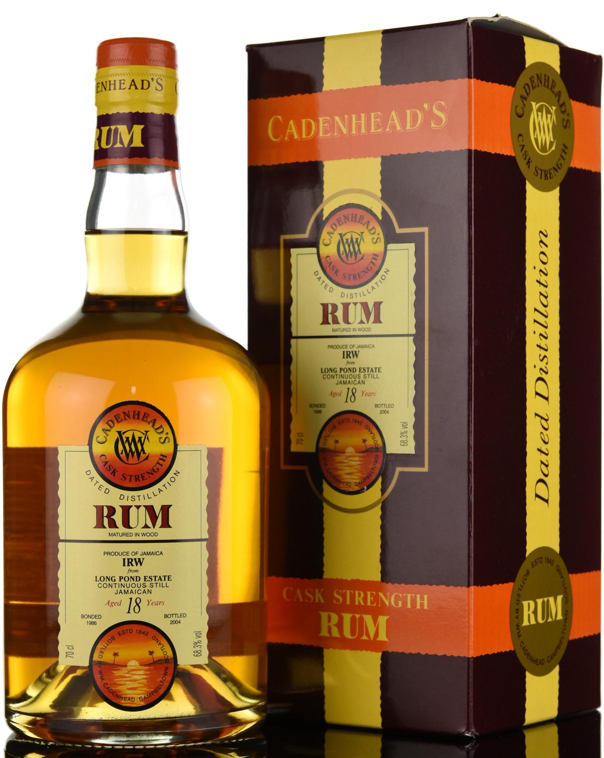Long Pond Estate 1986-2004 - 18 Year Old - Cask Strength - Cadenheads Rum