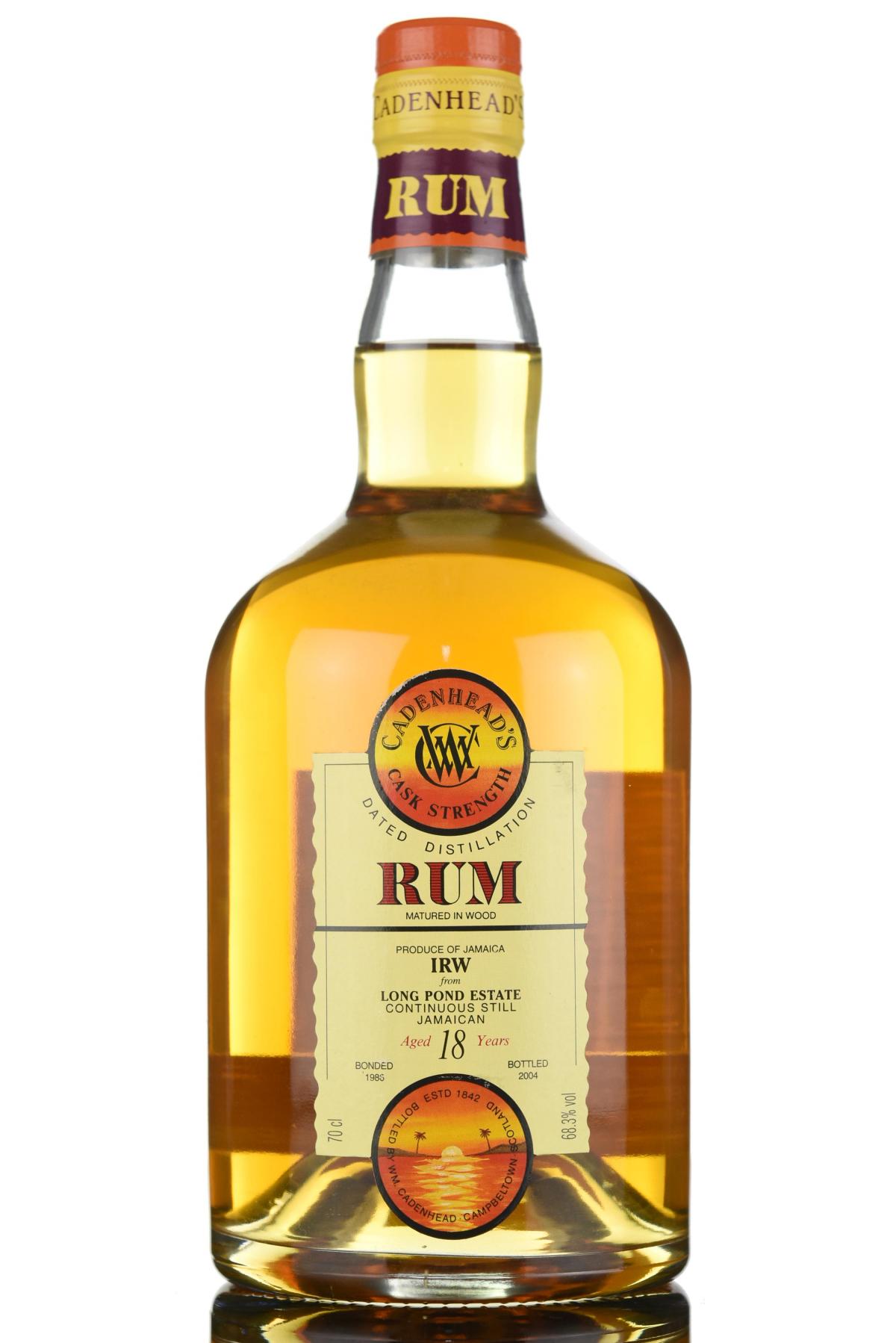 Long Pond Estate 1986-2004 - 18 Year Old - Cask Strength - Cadenheads Rum