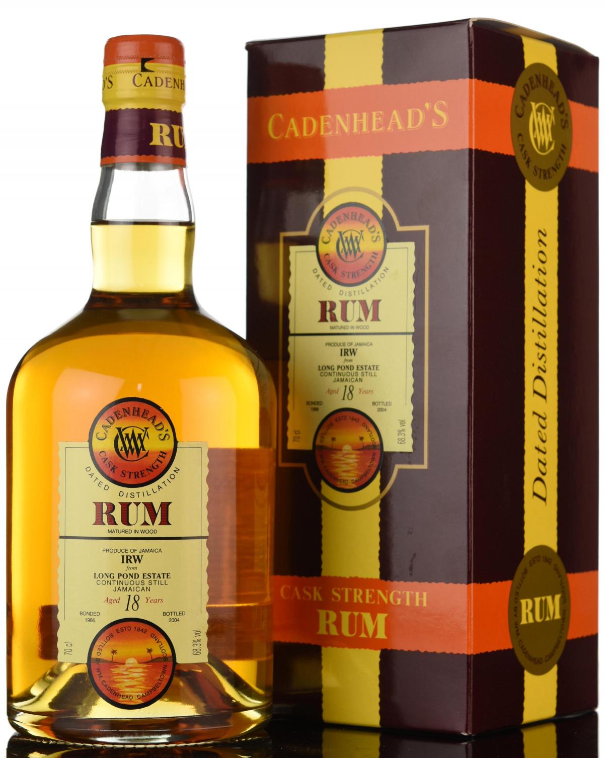 Long Pond Estate 1986-2004 - 18 Year Old - Cask Strength - Cadenheads Rum