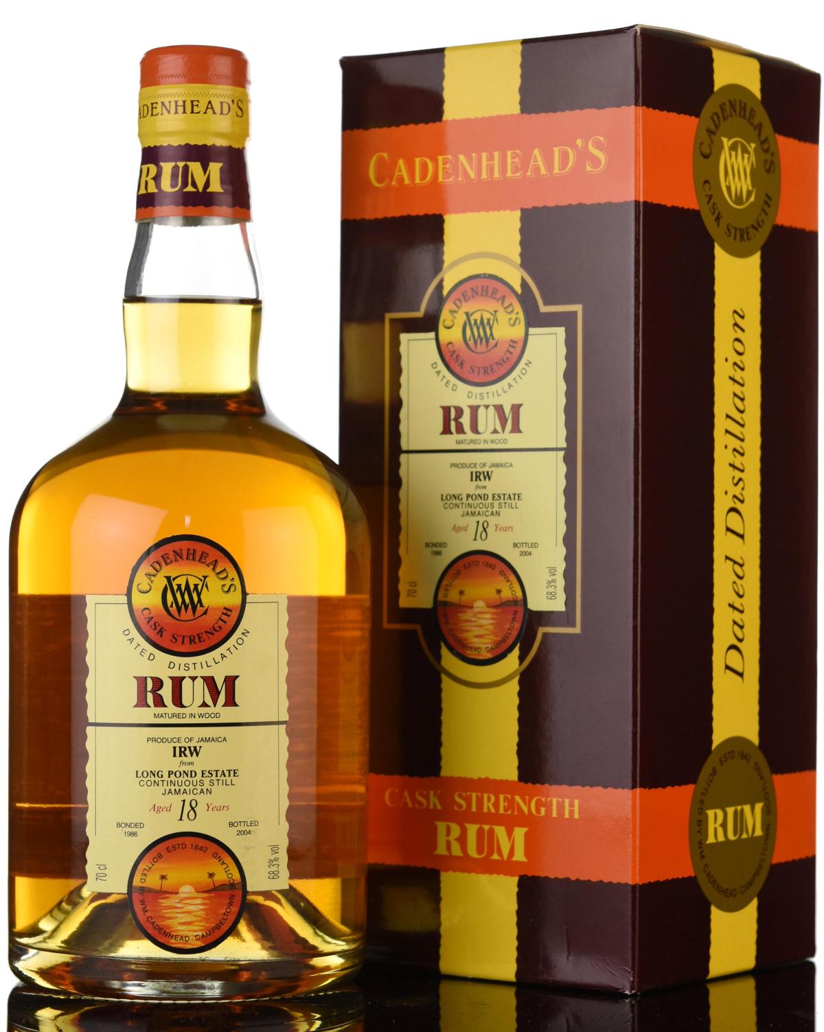 Long Pond Estate 1986-2004 - 18 Year Old - Cask Strength - Cadenheads Rum