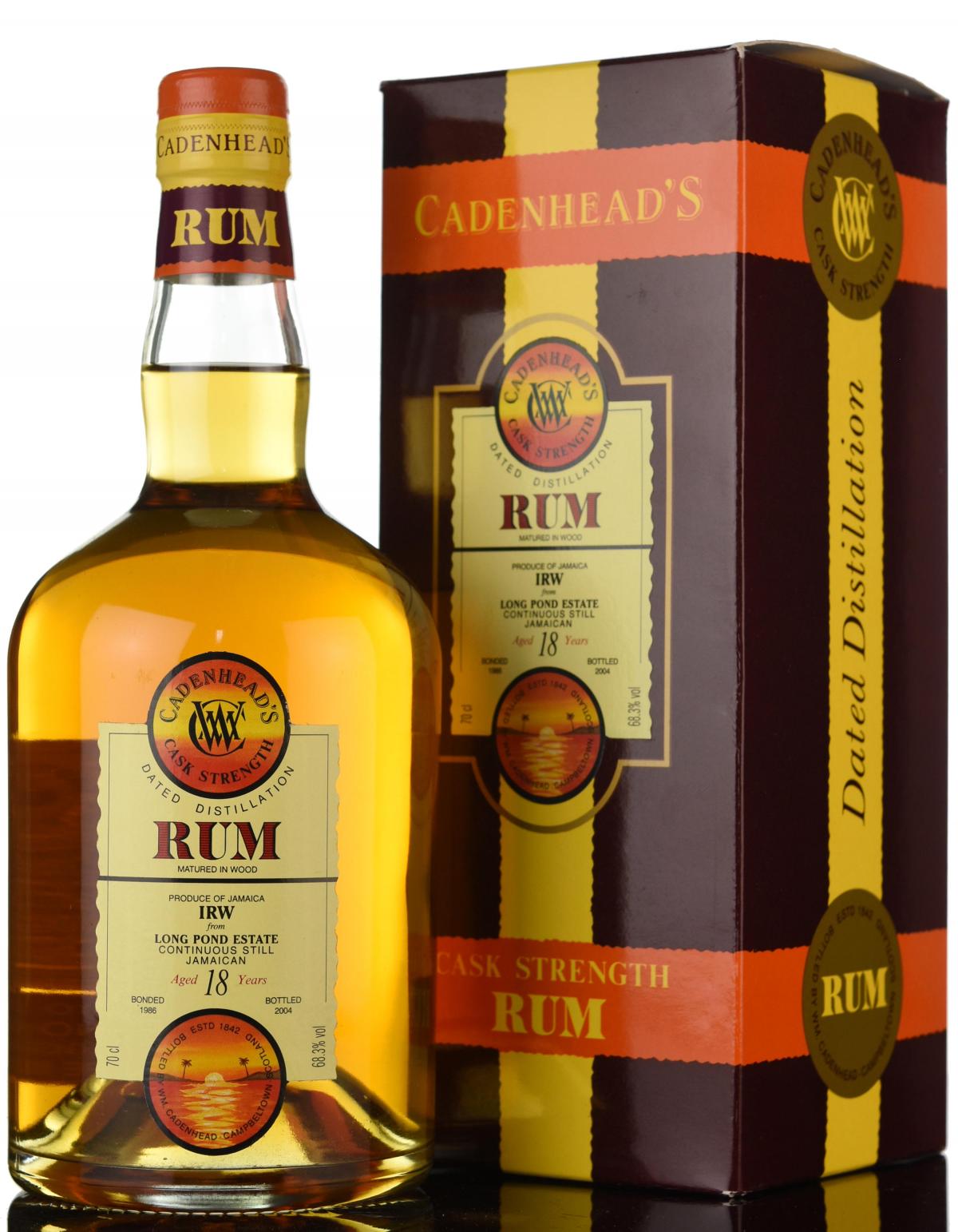 Long Pond Estate 1986-2004 - 18 Year Old - Cask Strength - Cadenheads Rum