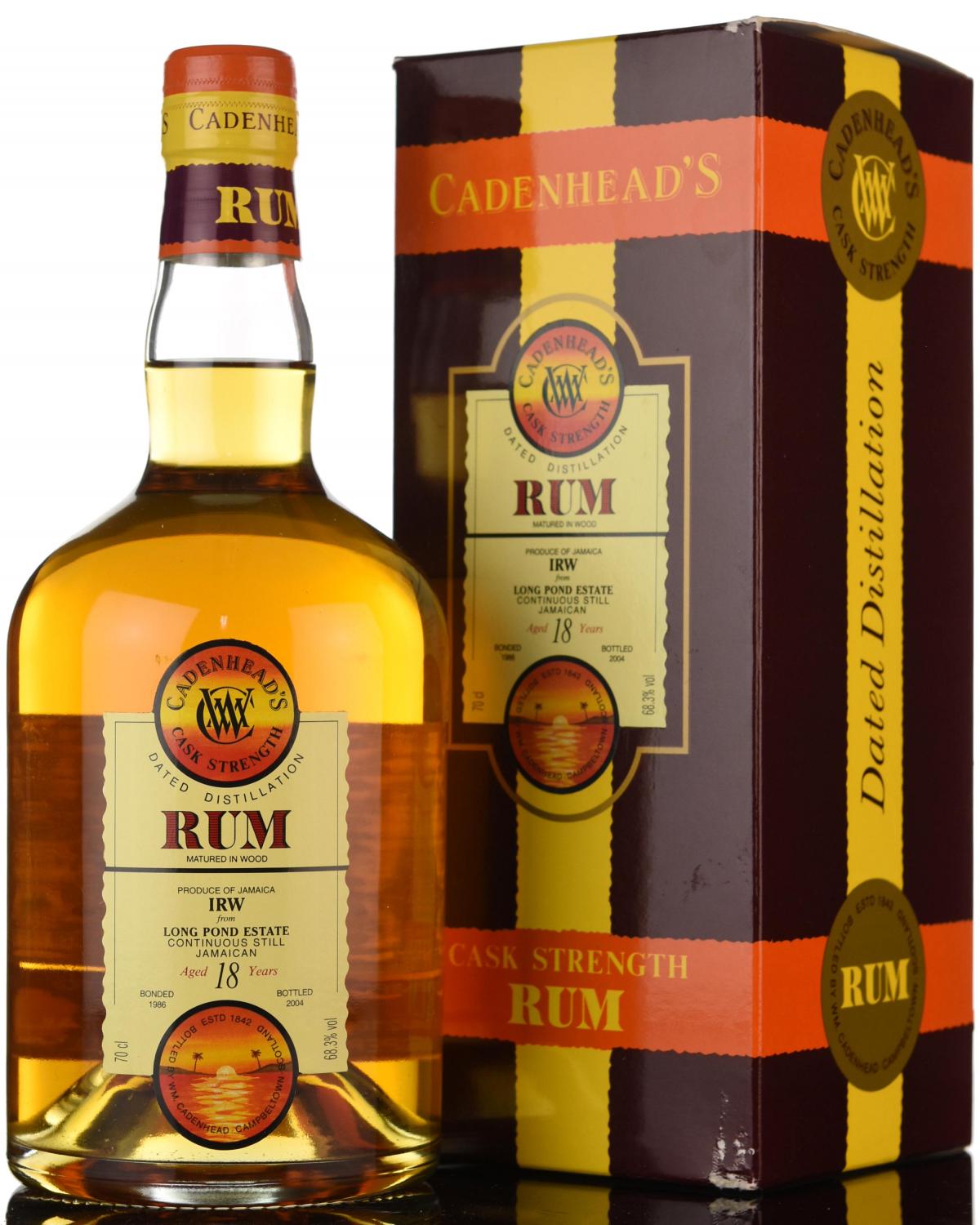 Long Pond Estate 1986-2004 - 18 Year Old - Cask Strength - Cadenheads Rum