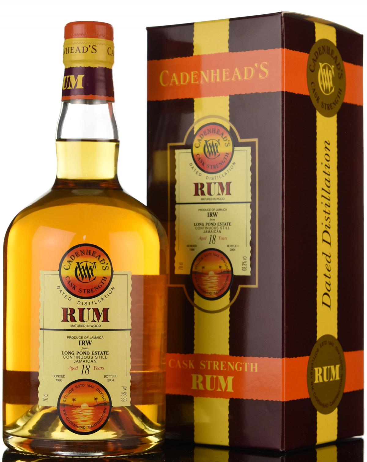 Long Pond Estate 1986-2004 - 18 Year Old - Cask Strength - Cadenheads Rum