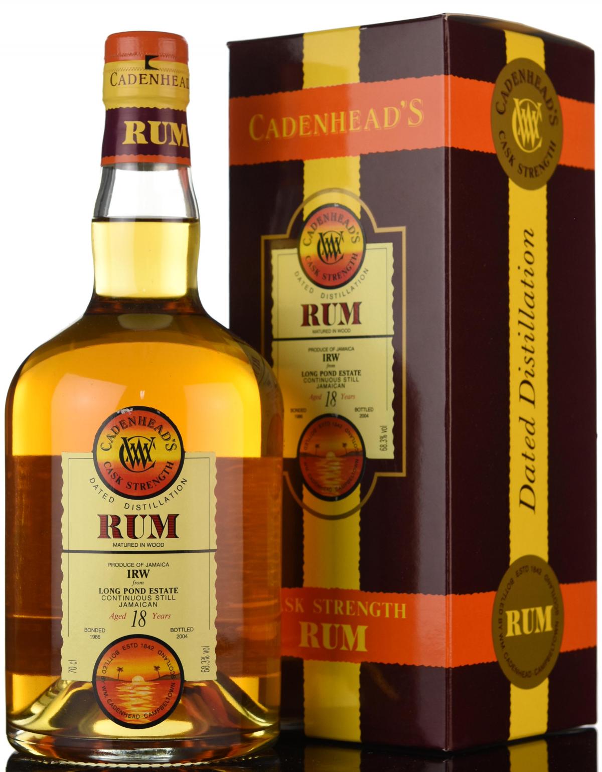 Long Pond Estate 1986-2004 - 18 Year Old - Cask Strength - Cadenheads Rum