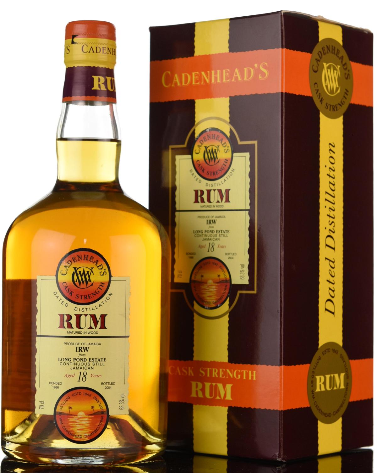Long Pond Estate 1986-2004 - 18 Year Old - Cask Strength - Cadenheads Rum